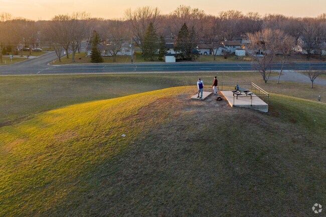 Exciting disc golf can be played at Lions Park in Shakopee.