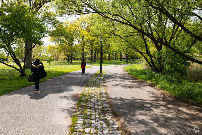 Baisley Pond Park in Rochdale has plenty of walking trails.