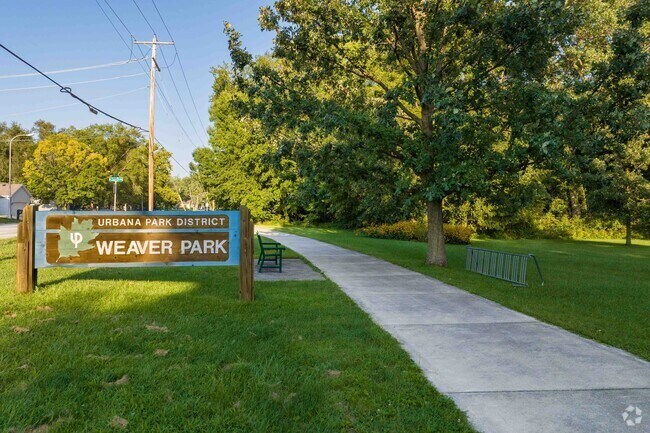 Weaver Park located near East Urbana is available for a variety of field activities.