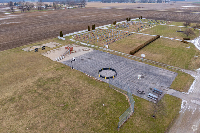 Students at St. John-Emmanuel Lutheran School have a large playground to run around on.