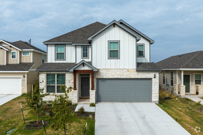 Welcome to a neighborhood with beautiful two-story homes, offering a inviting atmosphere.