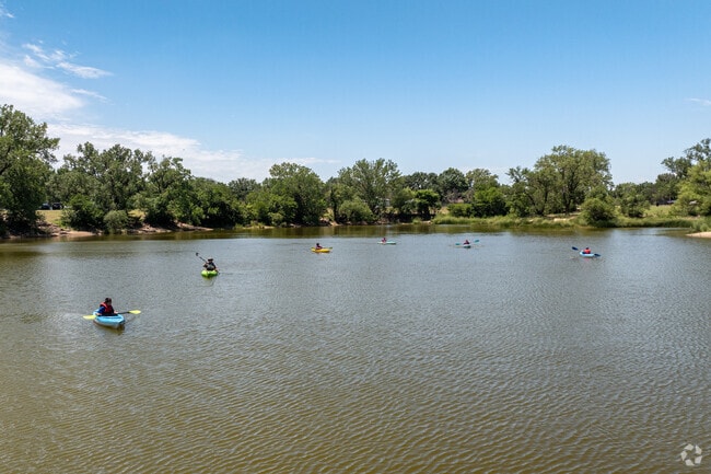 Take a canoe ride on the OJ Watson Park lake.