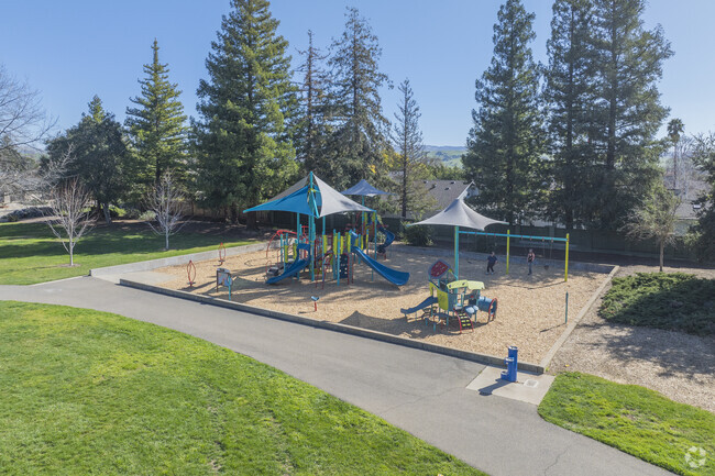 Three Fountains' Jack Williams Park has a playground structure thats fun for all ages.