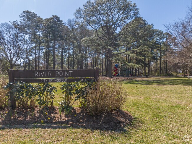 Riverpoint Park features a playground for the little ones to enjoy on a nice day.
