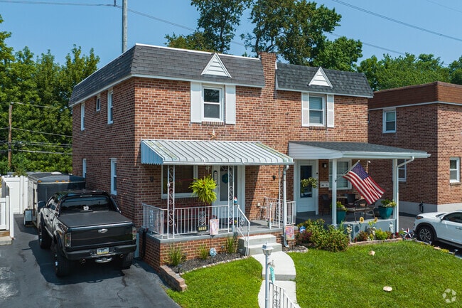 Brick twin home located on 17th Ave in Glenolden.