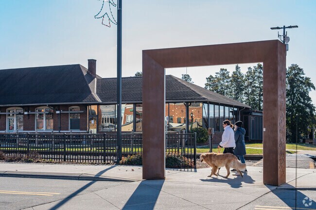 Locals enjoy the walkability of Downtown Hickory.