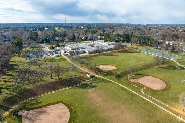 Pikesville Middle School in Baltimore has several nice diamonds.