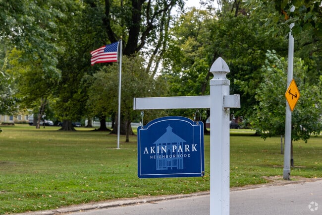 The Akin Park neighborhood was once used for the community's fairgrounds.
