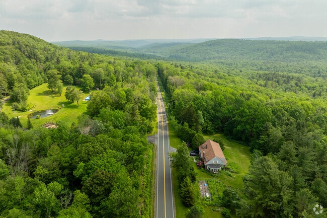 Middlefield has sparsely placed homes that border protected lands along Skyline Drive.