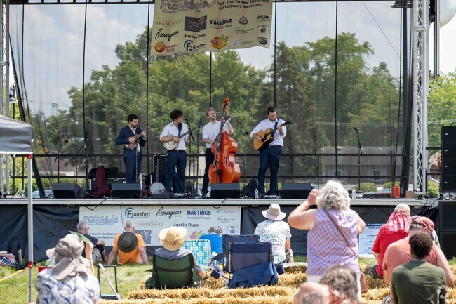 There was live music at the 12th Annual Frankfort Bluegrass Festival in North Frankfort.