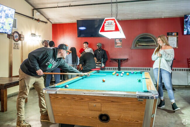 Moose Creek is a short distance to North Pole Ale House for food, drinks, and pool tables.