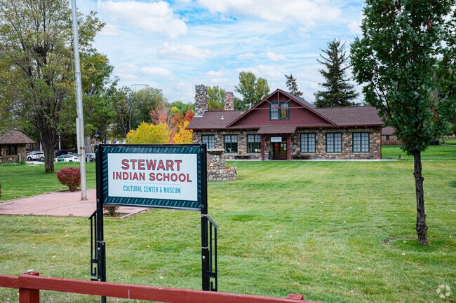 Locals like to visit the Stewart Indian School Museum for history and cultural exhibits.