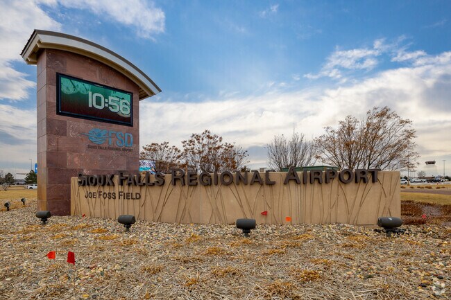 The Sioux Falls Regional Airport serves Sioux Falls and the surrounding areas.