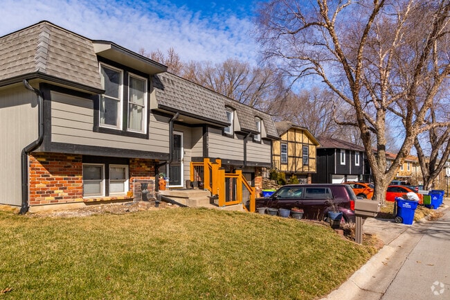 Tudor style homes line the streets of the Edwardsville neighborhood.