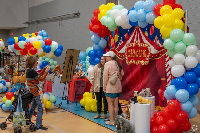 Take a picture with a friend at the Chelsea Fall Craft Fair.