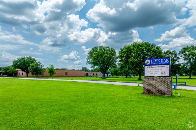 Live Oak Elementary School supports success through care and creativity.