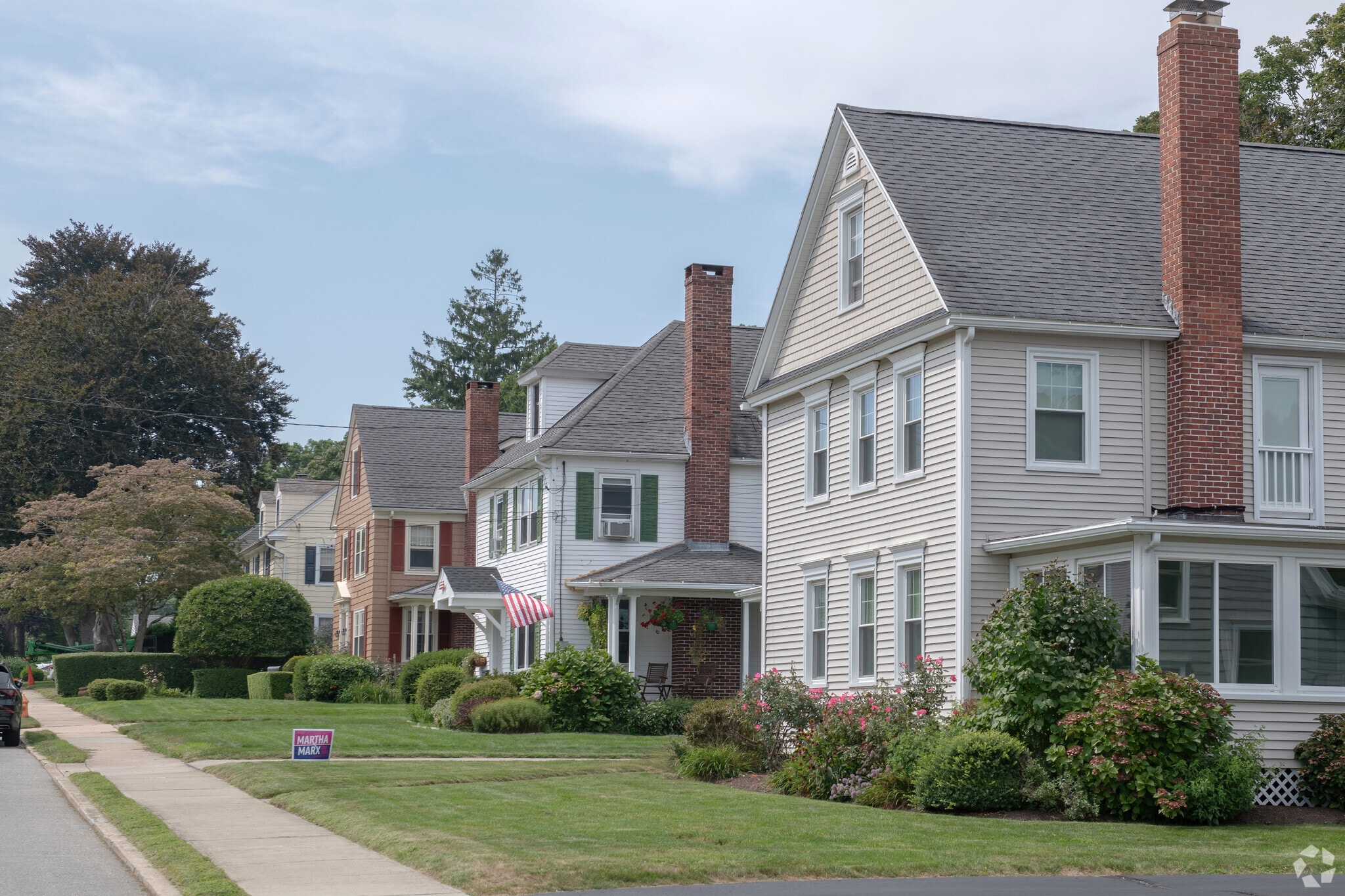 Nicely maintained homes are an aspect of community life in the South New London neighborhood.