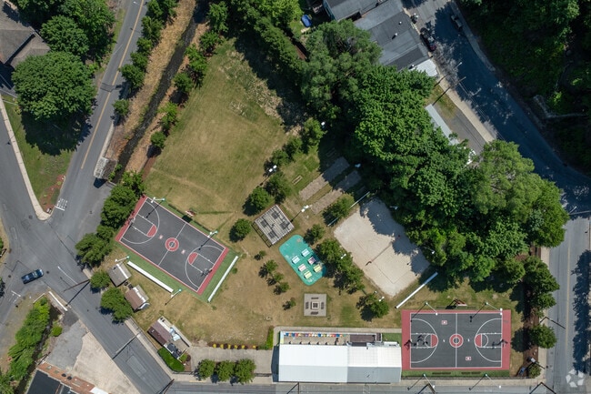 Barefield Recreation Complex features basketball, volleyball, and green space.