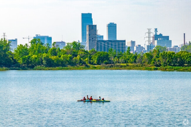 Carter Lake offers East Omaha residents peaceful views and quiet waters.