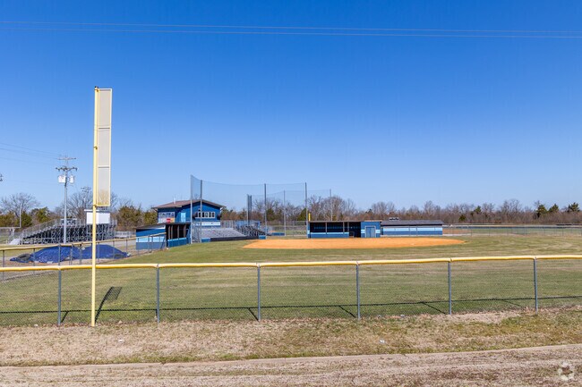 Winfree Bryant Middle School has baseball fields for team sports.