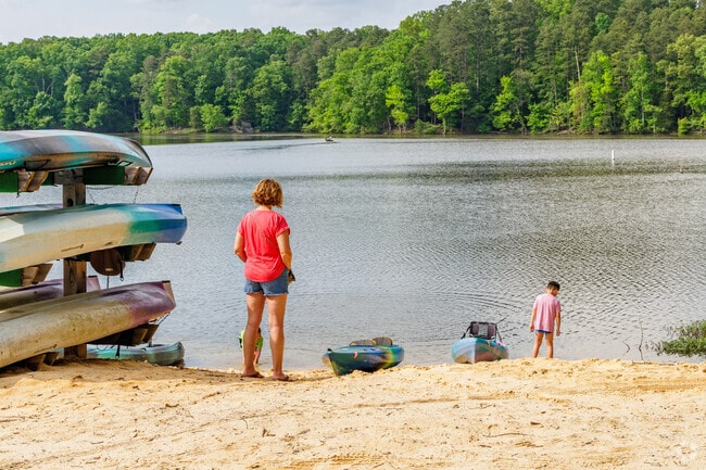 Within minutes of Nottingham, you can rent a kayak to explore High Point City Lake.