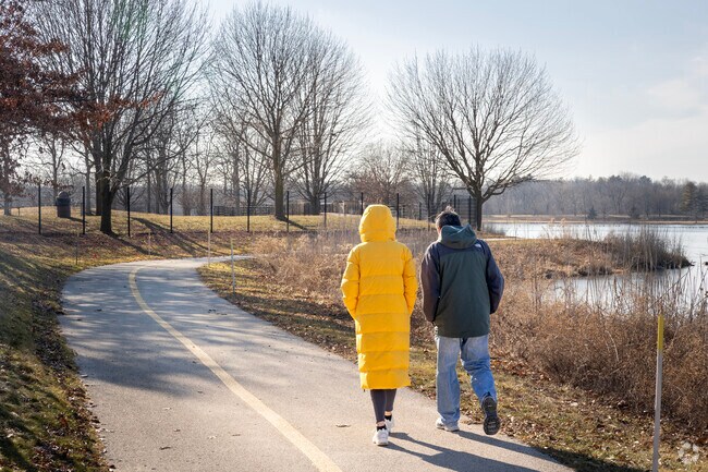 Independence Grove is an idylic natural park where Libertyville residents enjoy long walks.