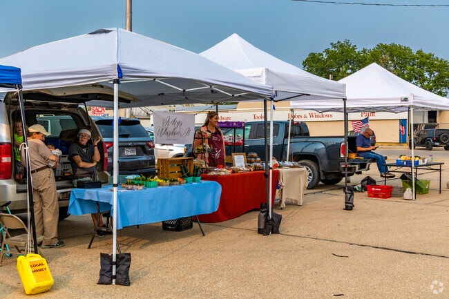 Farmers market brings fresh produce and local goods to downtown Crete.