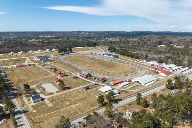 Aerial photo of the Cumberland Fair Grounds in West Cumberland, Maine