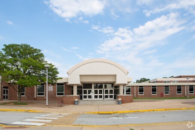 A wide shot of Chichester Middle School serving Boothwyn students.