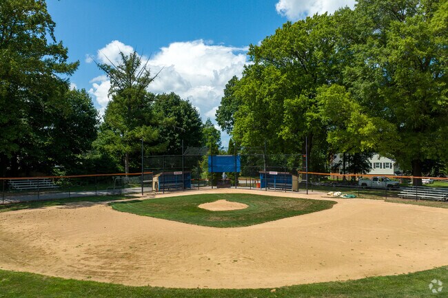 Students at Cole Manor Elementary can play baseball at the school's athletic fields.
