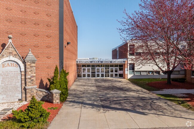 Easton Area High School offers dual enrollment and strong athletics.