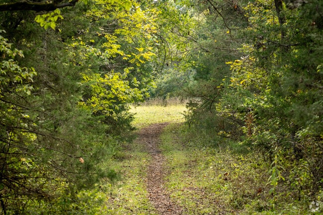 The nature loving residents of Grindstone-Rock Quarry enjoy the hiking trails in the area.
