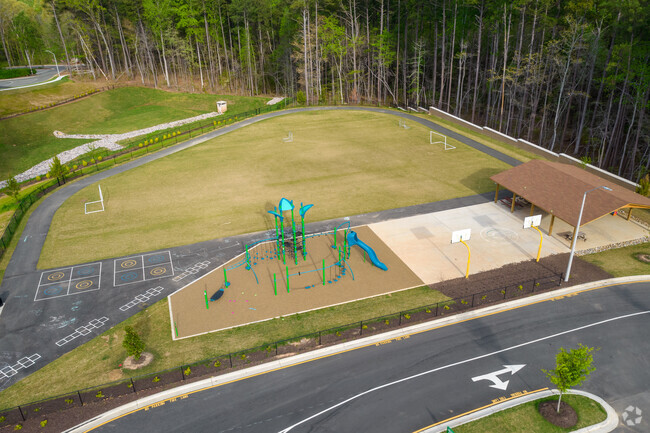 Crabtree Valley York Elementary Play Area aerial