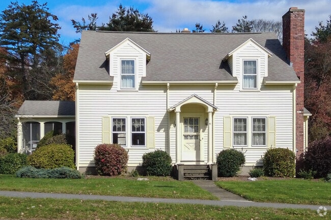 Gorgeous cape homes are throughout Belchertown neighborhood.