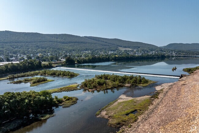 The West Branch Susquehanna River, south of Vallamont, offers scenic views and fishing spots.