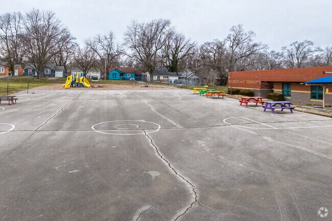 B. Banneker Elementary School has plenty of fun for recess.