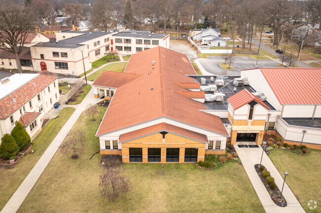 Blessed Sacrament School utilizes a sprawling facility.