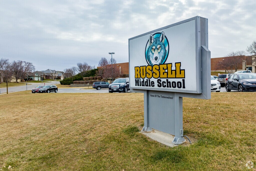 Russell Middle School is home of the Timberwolves.