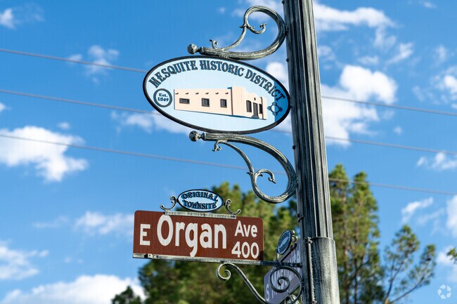 Alameda Depot is just minutes away from the Mesquite Historic District.