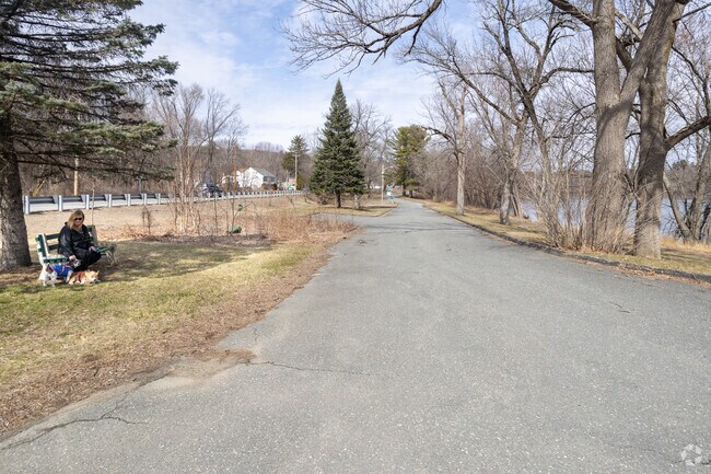 In Bradley Brook is Merrimack River Park, a small green space with a public dock where residents can sit and watch the water.