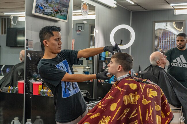 Get a fresh cut at The Fade Room Barbershop.