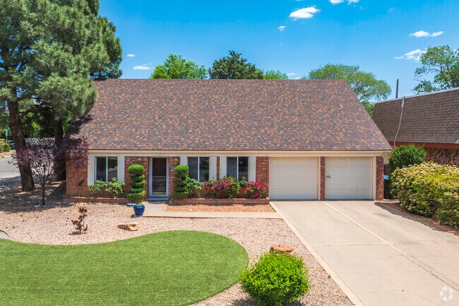 A few brick homes can be found throughout Indian Moon.