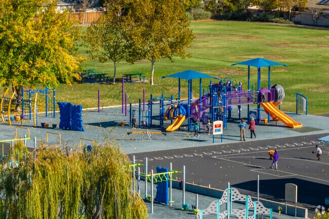 Leo R. Croce Elementary School has modern playground facilities in Springtown.