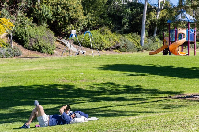 Gingrich park in Woodside features big open fields for plenty of activities.
