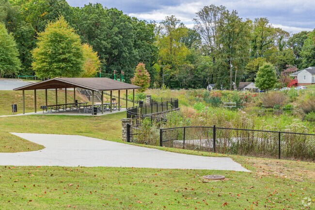 Blum-Blanding Park offers a covered shelter for special occasions.