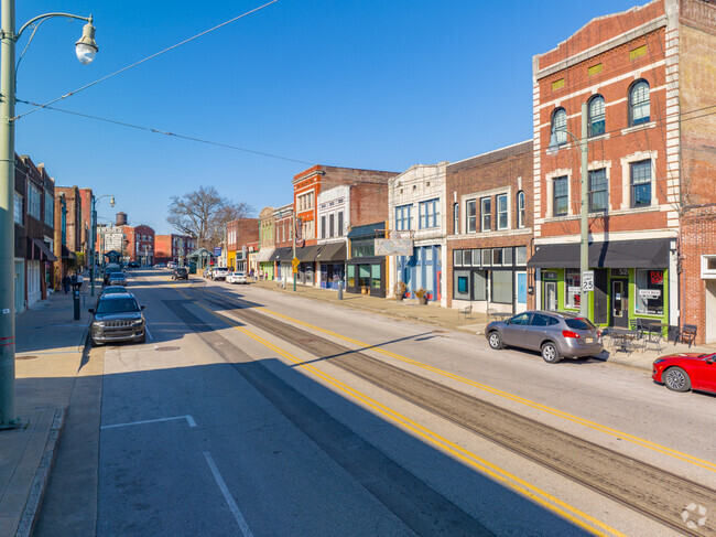 South Main features historic buildings situated along the trolley line.