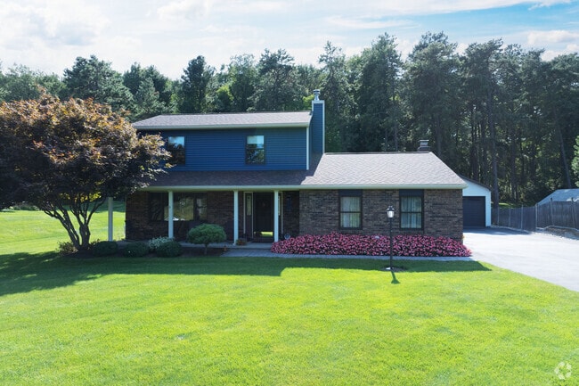 Colonial-style homes are common in the Dunes neighborhood.