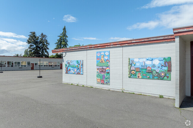 Carl Cozier Elementary School murals.