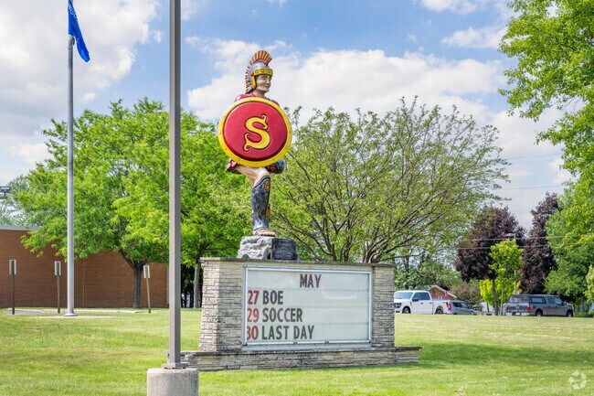 Sparta High School's football team is called The Spartans.