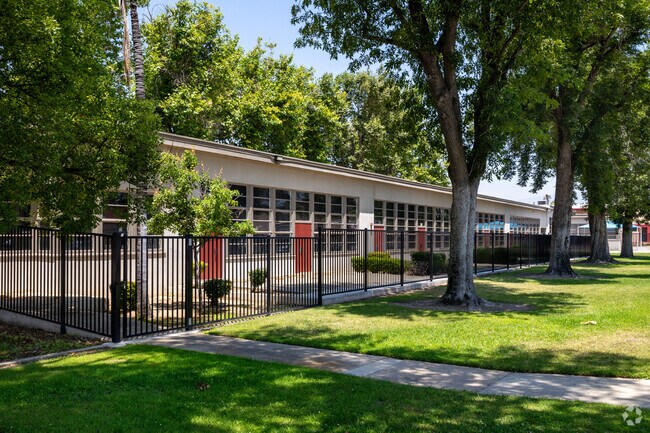 A view of the Orangewood High School in Redlands seen from the street.